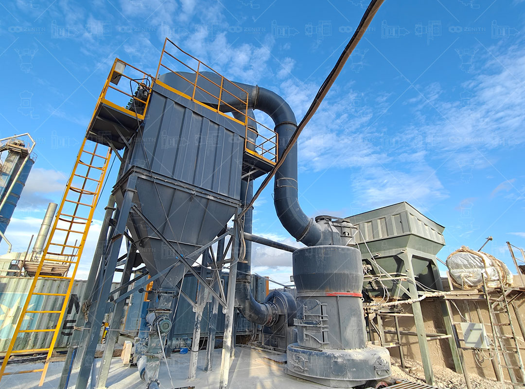 Quality control technician analyzing mineral powder fineness and distribution